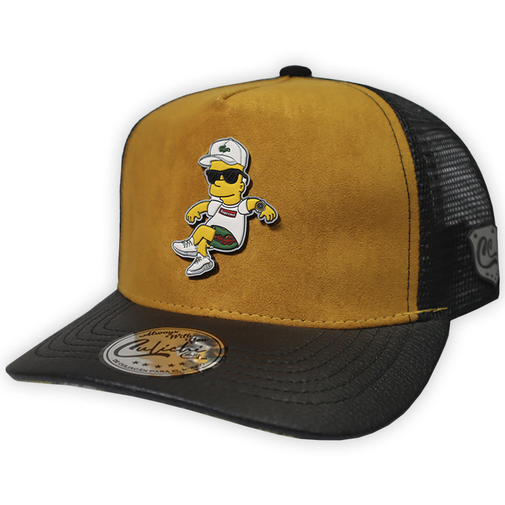GORRA CULICHICAPS BAD BOY MOSTAZA TRUCKER GOMA