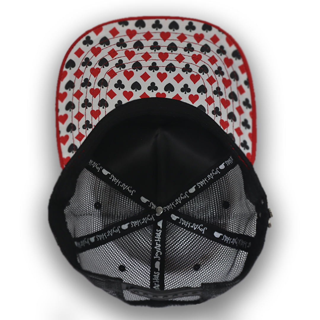 GORRA JA HATS BLACK JACK RED TRUCKER