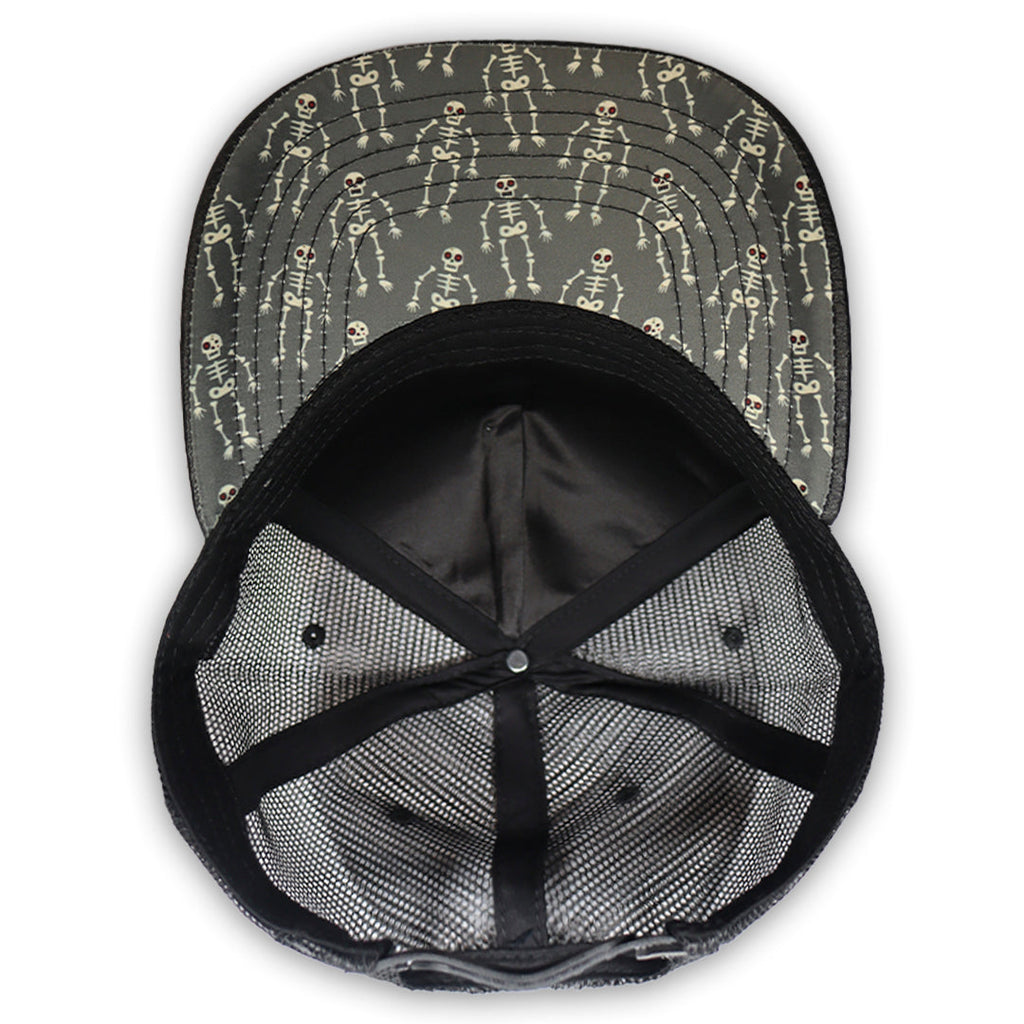 GORRA CULICHI CAPS DEAD SKULL PLACA GRAY TRUCKER