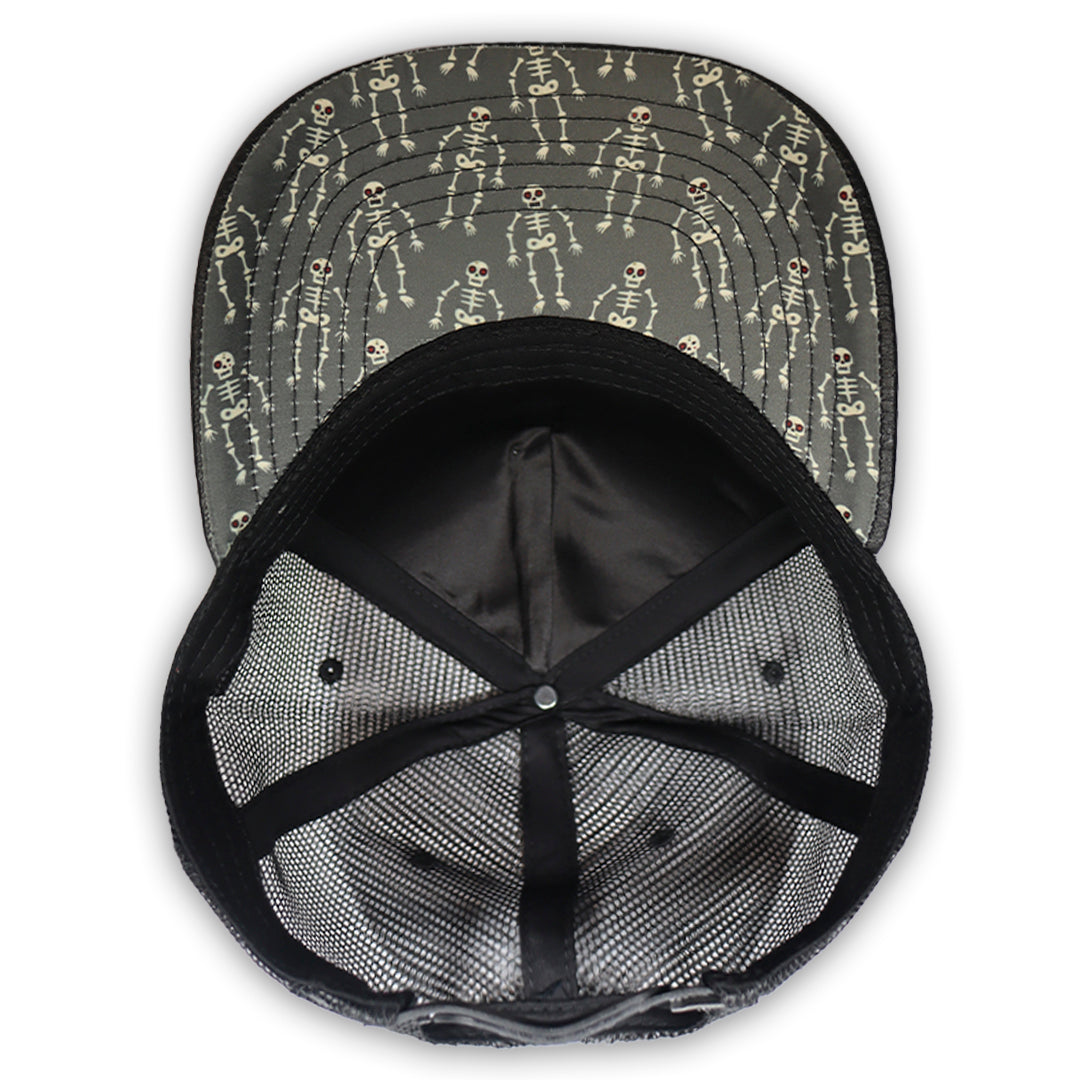 GORRA CULICHI CAPS DEAD SKULL PLACA GRAY TRUCKER