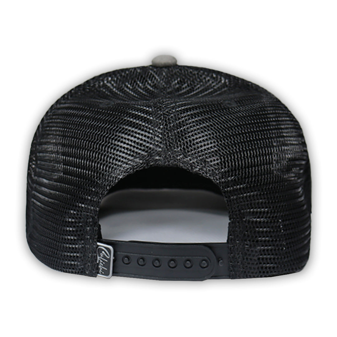 GORRA CULICHI CAPS DEAD SKULL PLACA GRAY TRUCKER
