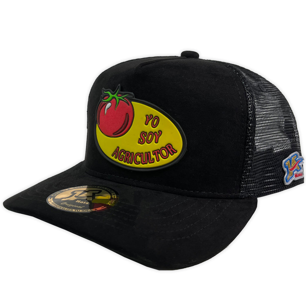 Gorra ja hats yo soy agricultor tomate goma negro trucker