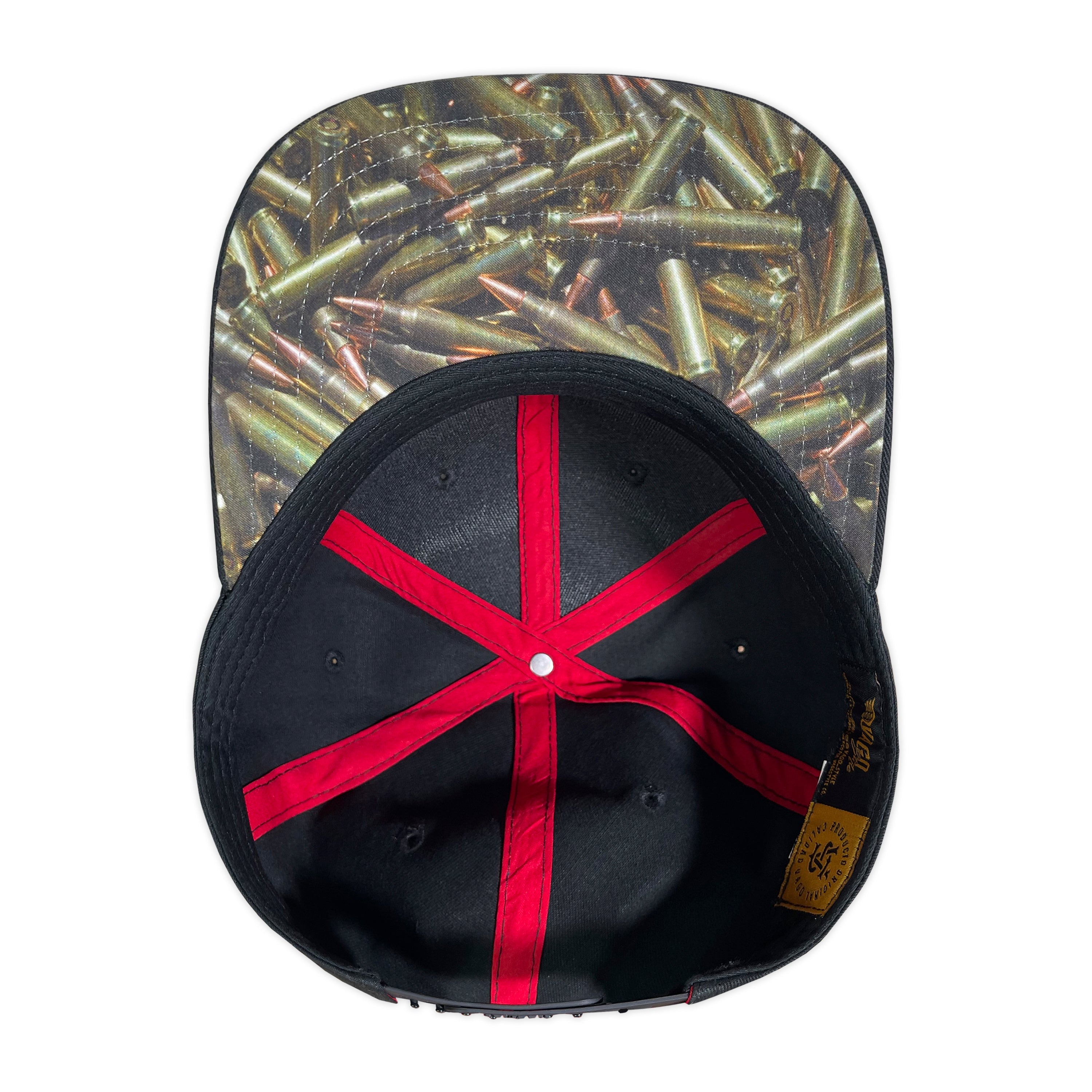 Gorra Vago Style Amado Carrillo Black Black Bullets Under Curva
