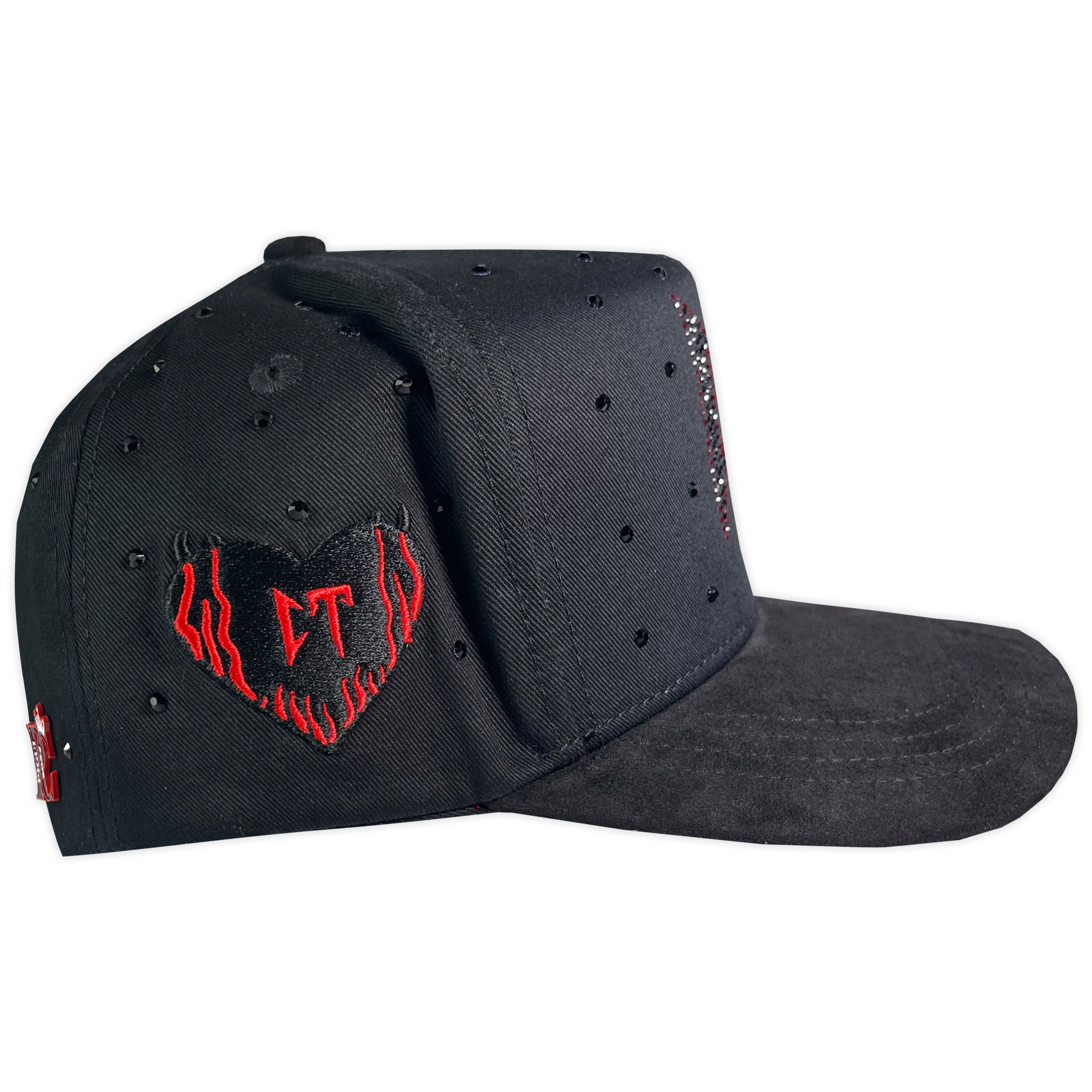 Gorra PIGUI CAPS CT VISERA GAMUZA BLACK