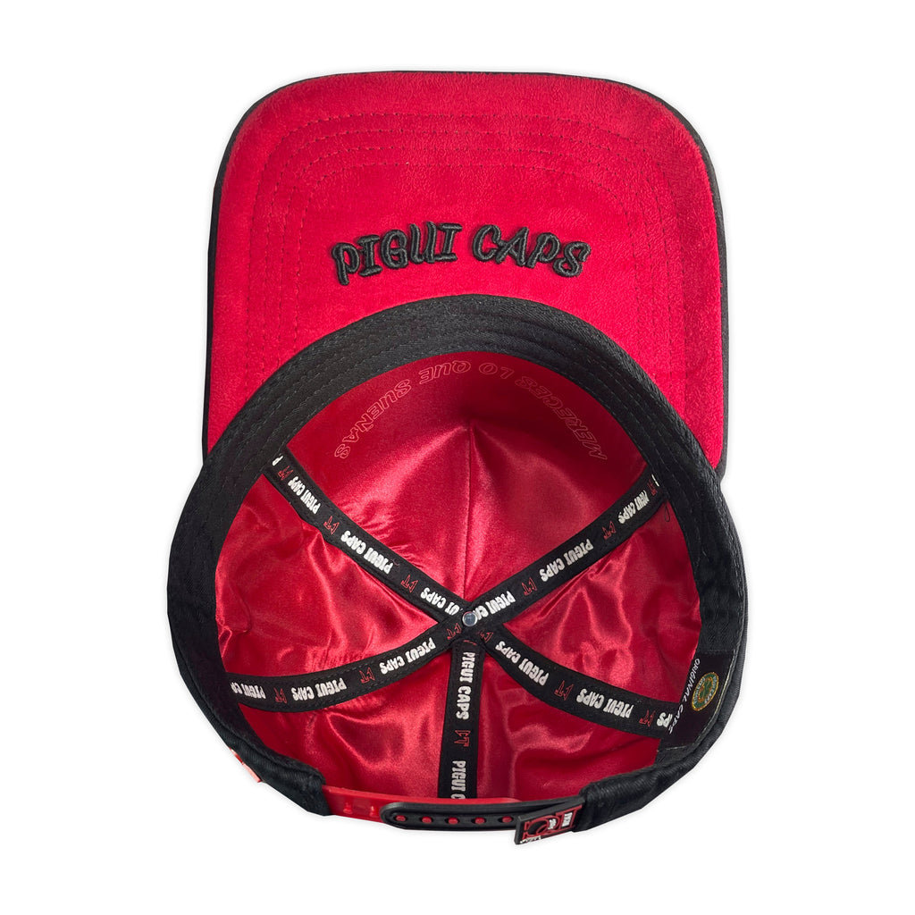 Gorra PIGUI CAPS CT VISERA GAMUZA BLACK