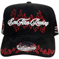 GORRA CULICHI CAPS EMFIRE RACING BLACK GAMUZA