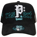 GORRA CULICHI CAPS RESPECT BLACK GAMUZA