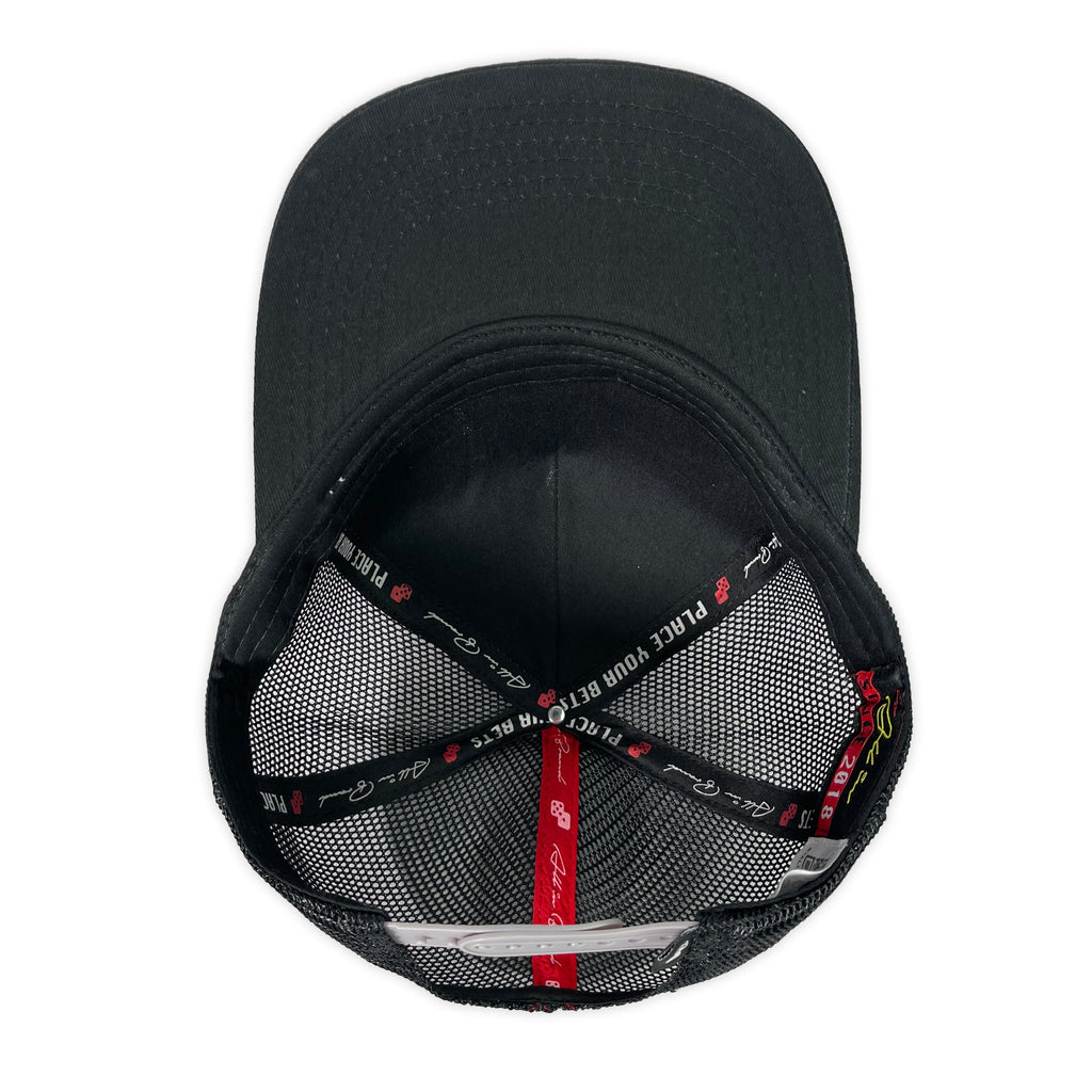 GORRA ALL IN BRAND DADOS GRIS CON NEGRA TRUCKER