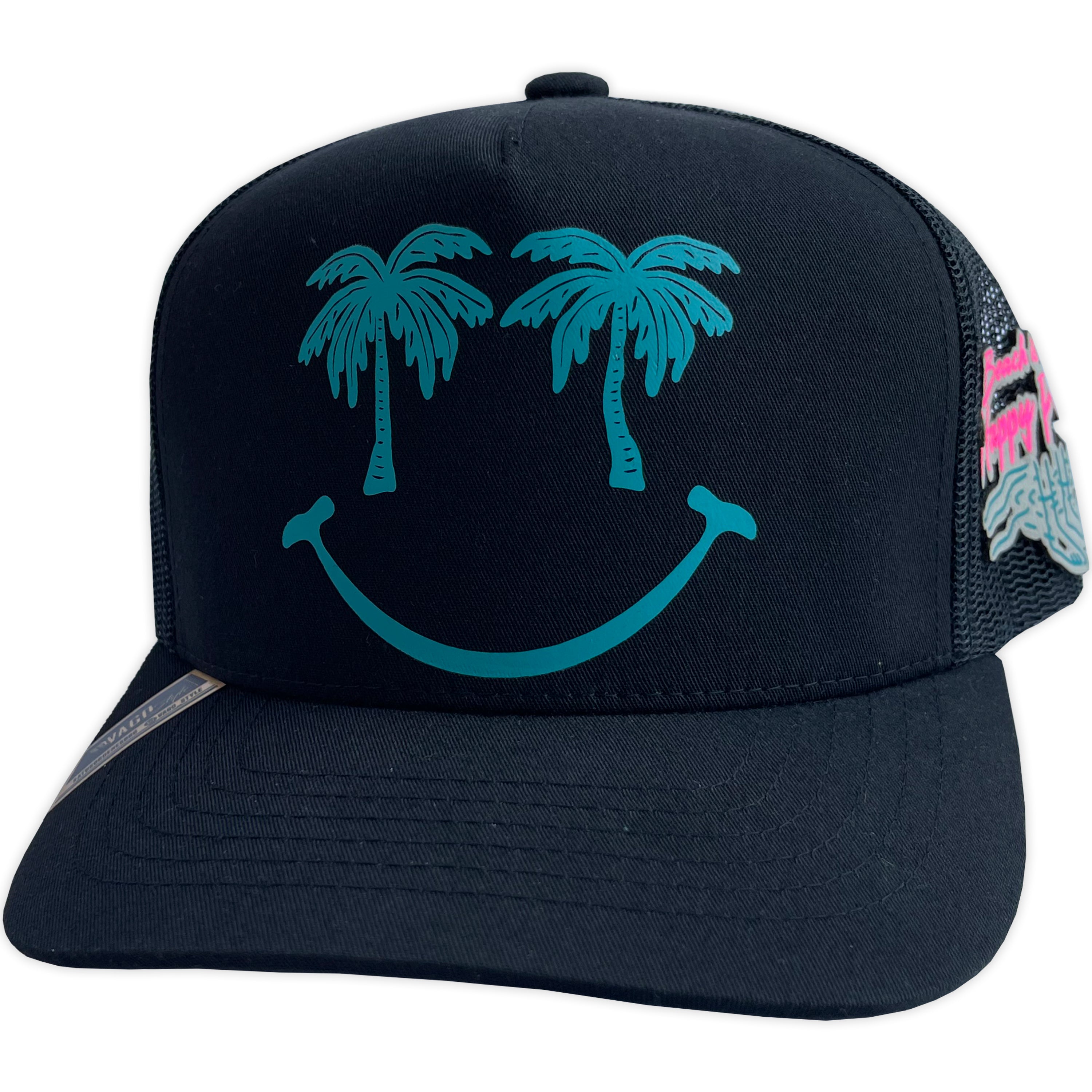 Gorra Vago Style HAPPY PLACE CURVA MALLA BLACK