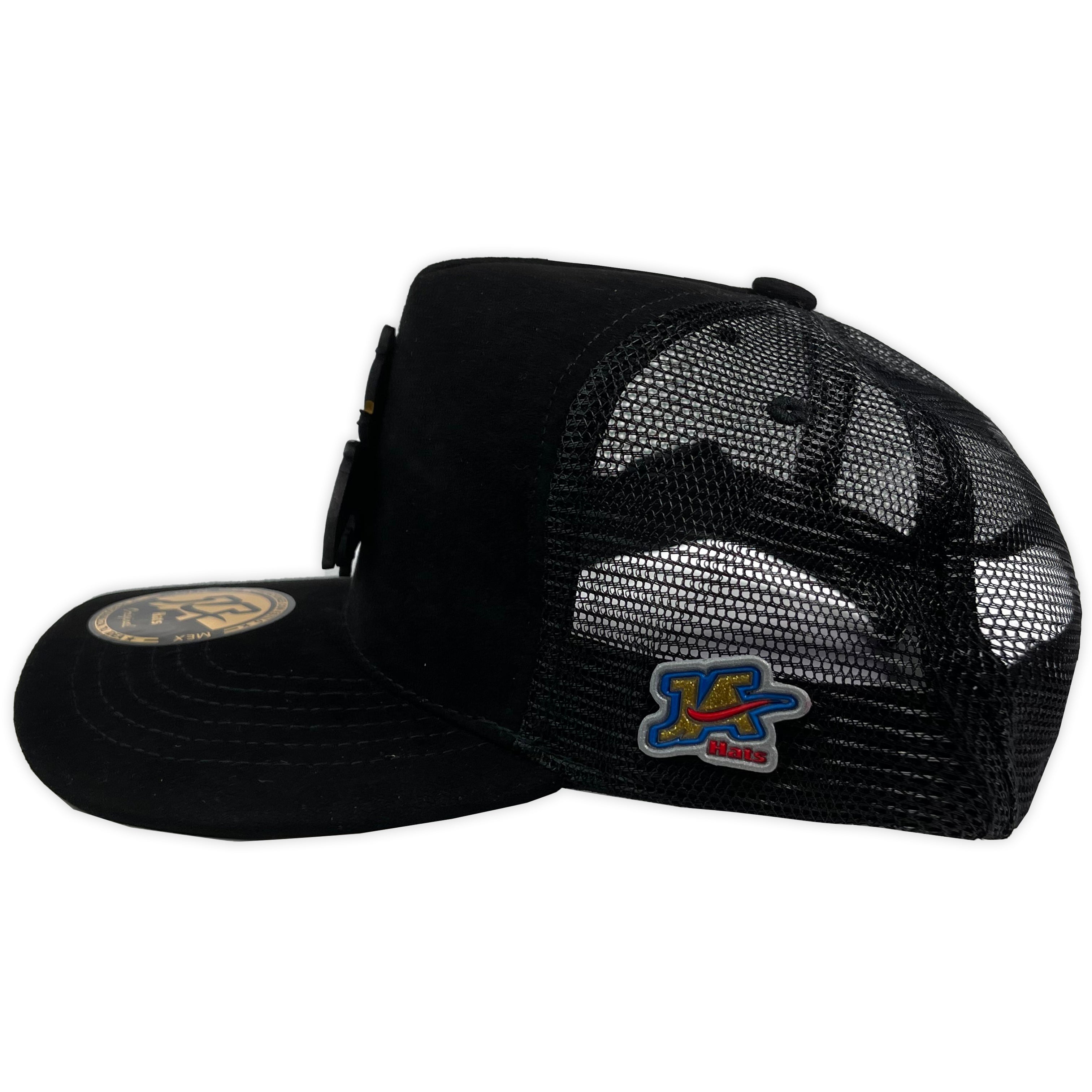Gorra ja hats rat and chesse black placa trucker