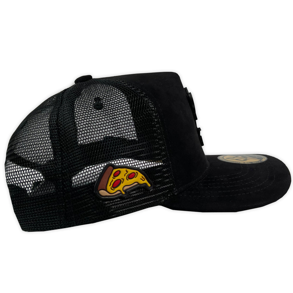 Gorra ja hats rat and chesse black placa trucker
