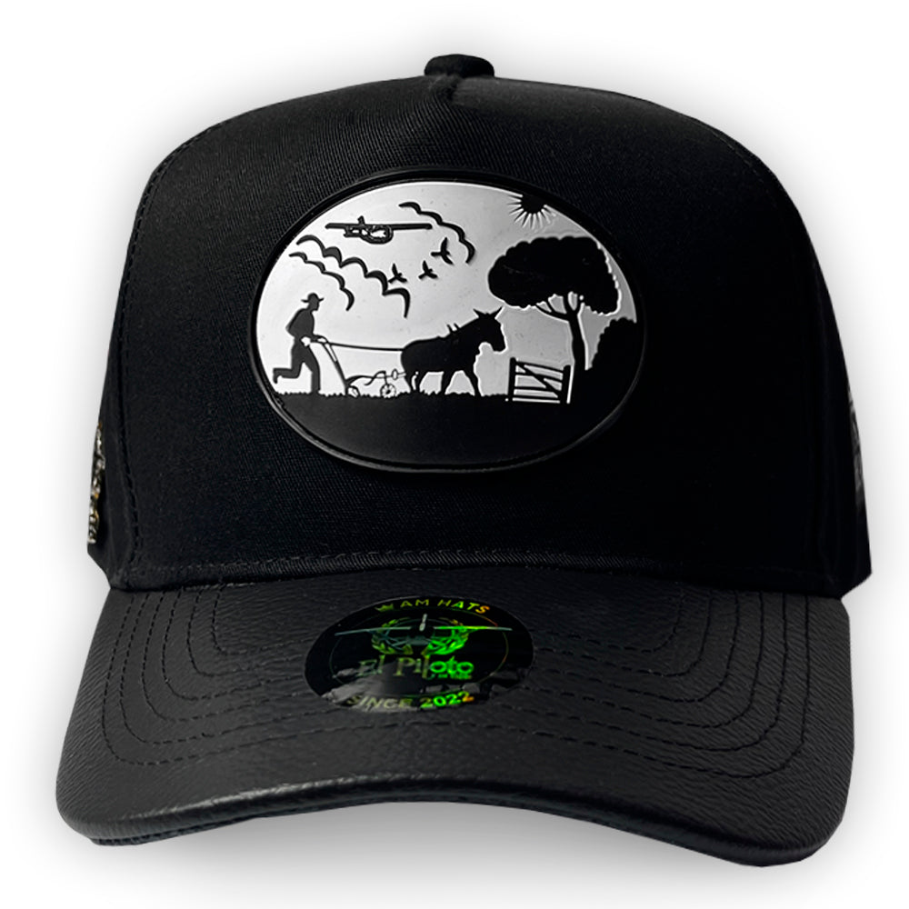 GORRA AM HATS MULA MAÑOSA NEGRA V. VINIPIEL