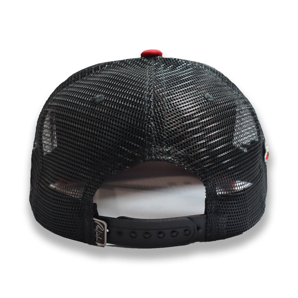 GORRA CULICHI CAPS RED ALIEN TRUCKER