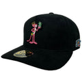 Gorra ja hats pantera rosa negra gamuza
