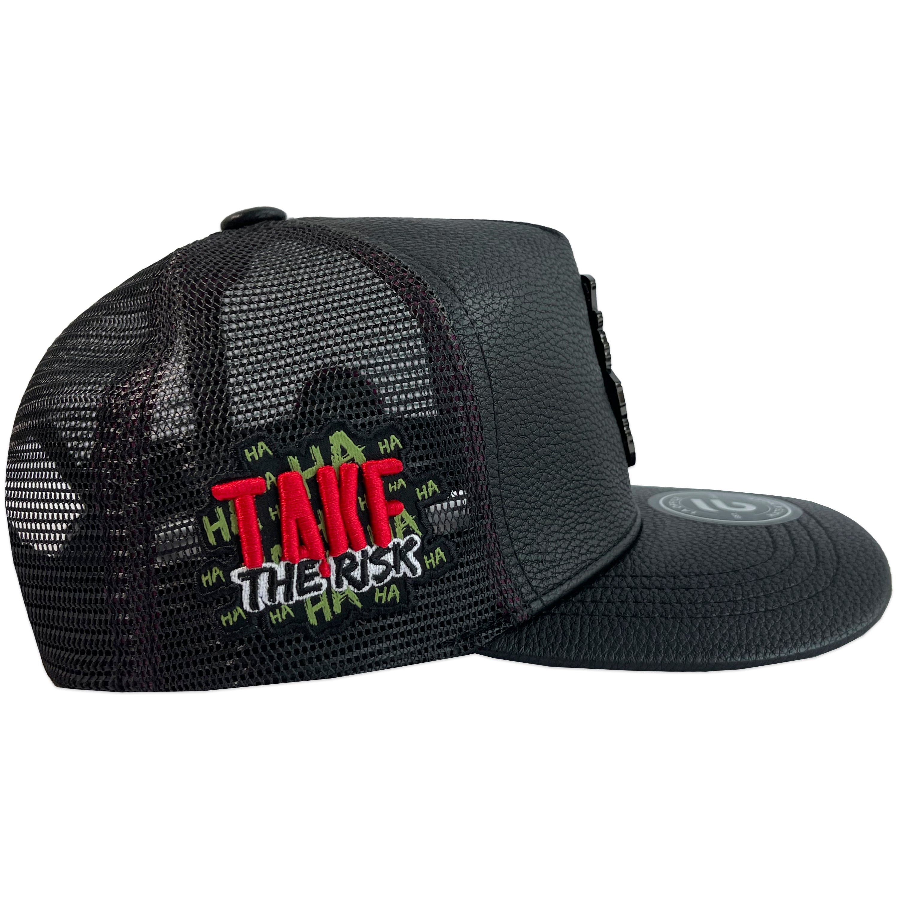 Gorra La Office Hats MC Pato Joker Black Maya Con Vinipiel