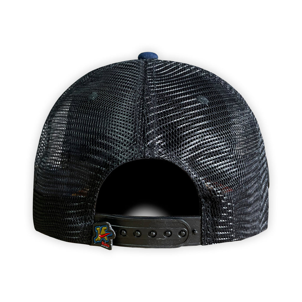 Rat and Chesse Blue Placa Trucker