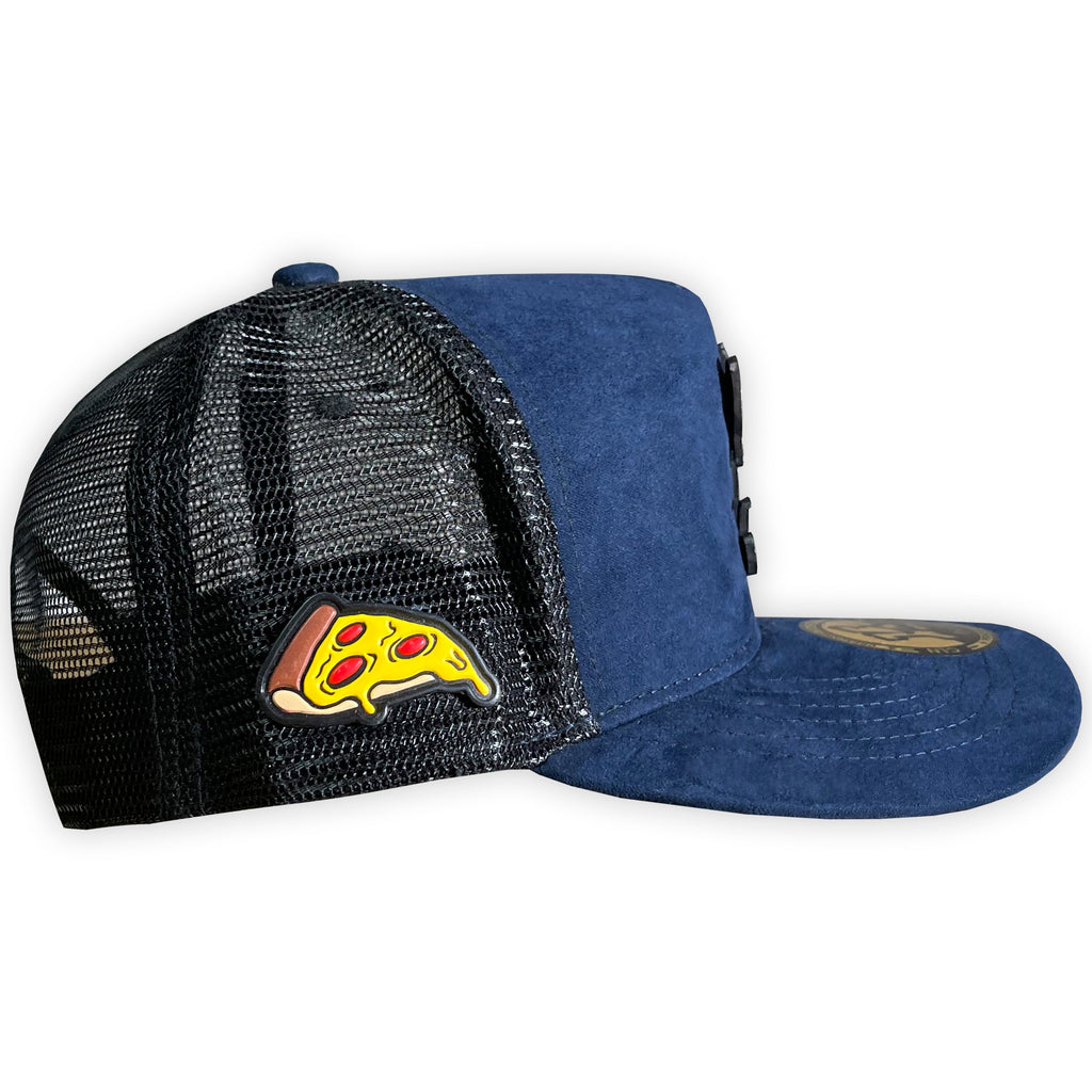 Rat and Chesse Blue Placa Trucker