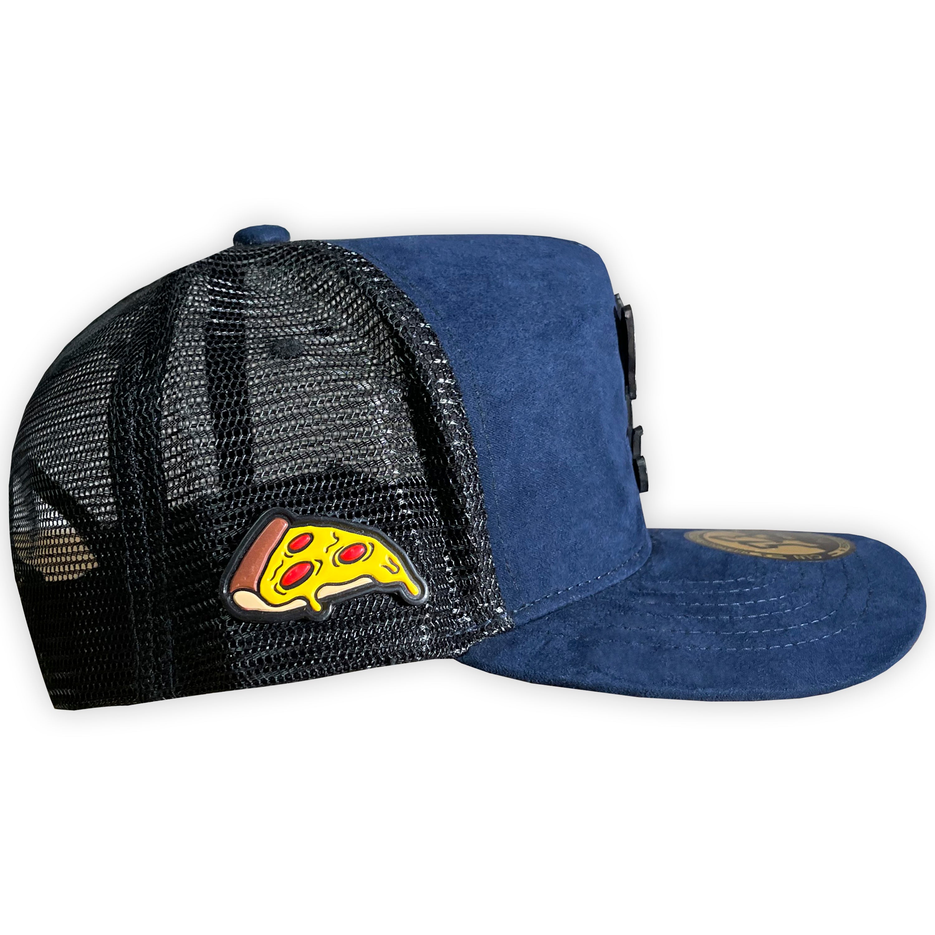 Rat and Chesse Blue Placa Trucker