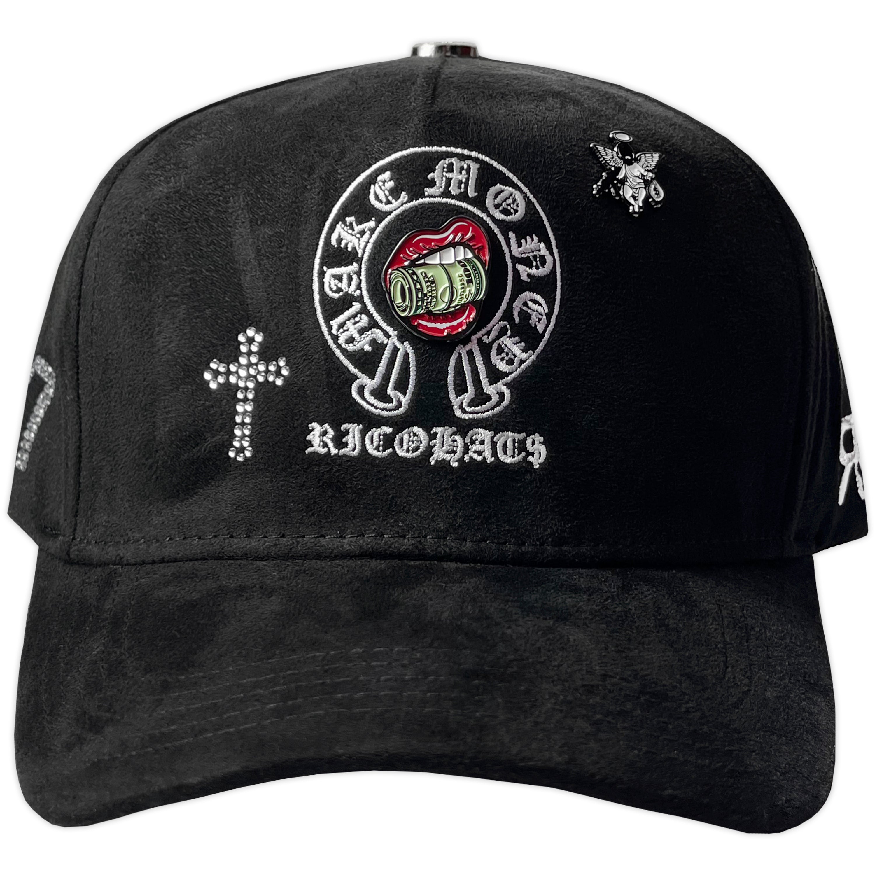 GORRA RICO HATS RICO CHROME PLACA GAMUZA CURVA