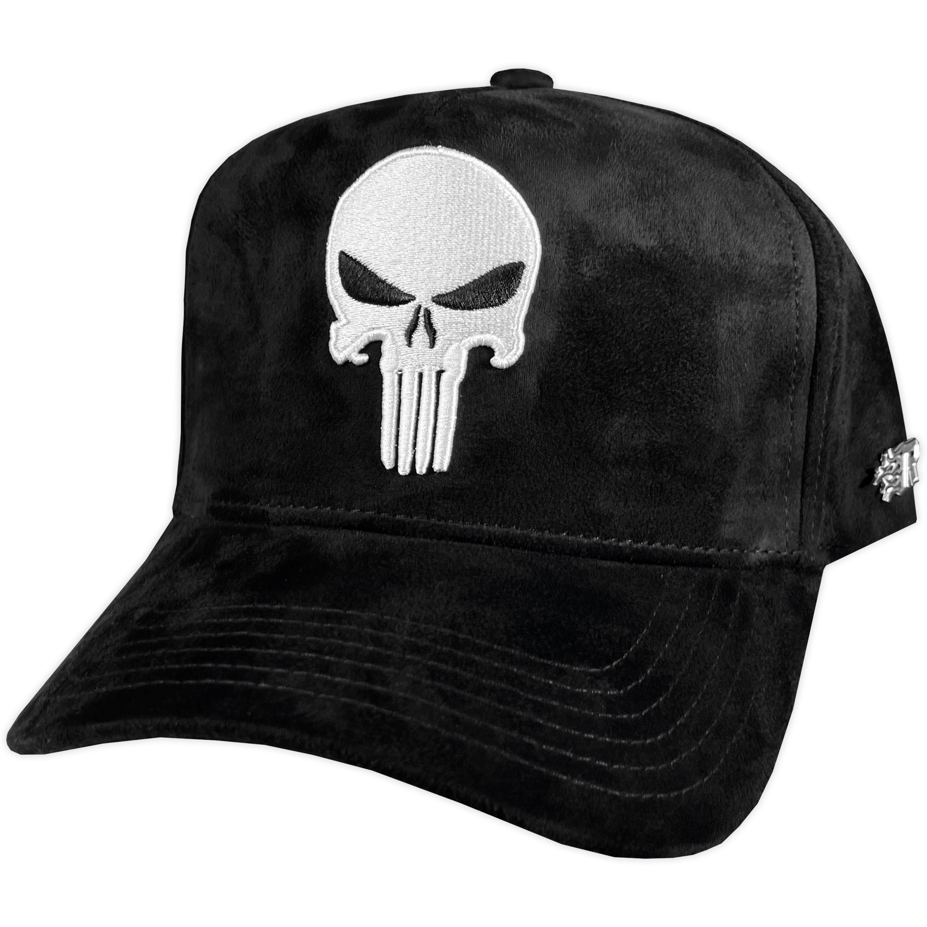 Gorra ROSSO MAFIA PUNISHER BLACK GAMUZA