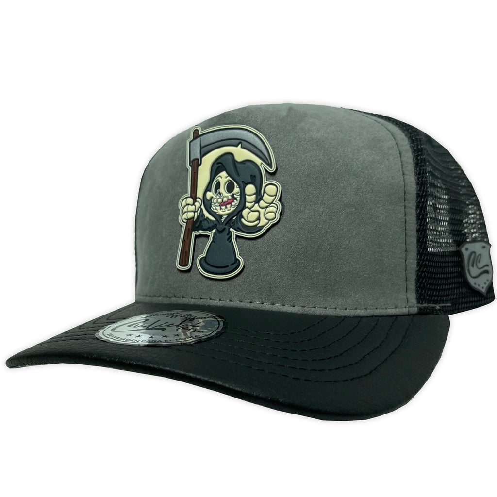 Gorra Culichi Caps Dead Skull Gray Trucker Goma