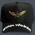 GORRA ALL IN BRAND BLACK STAR WINGS GOLDEN SNAPBACK