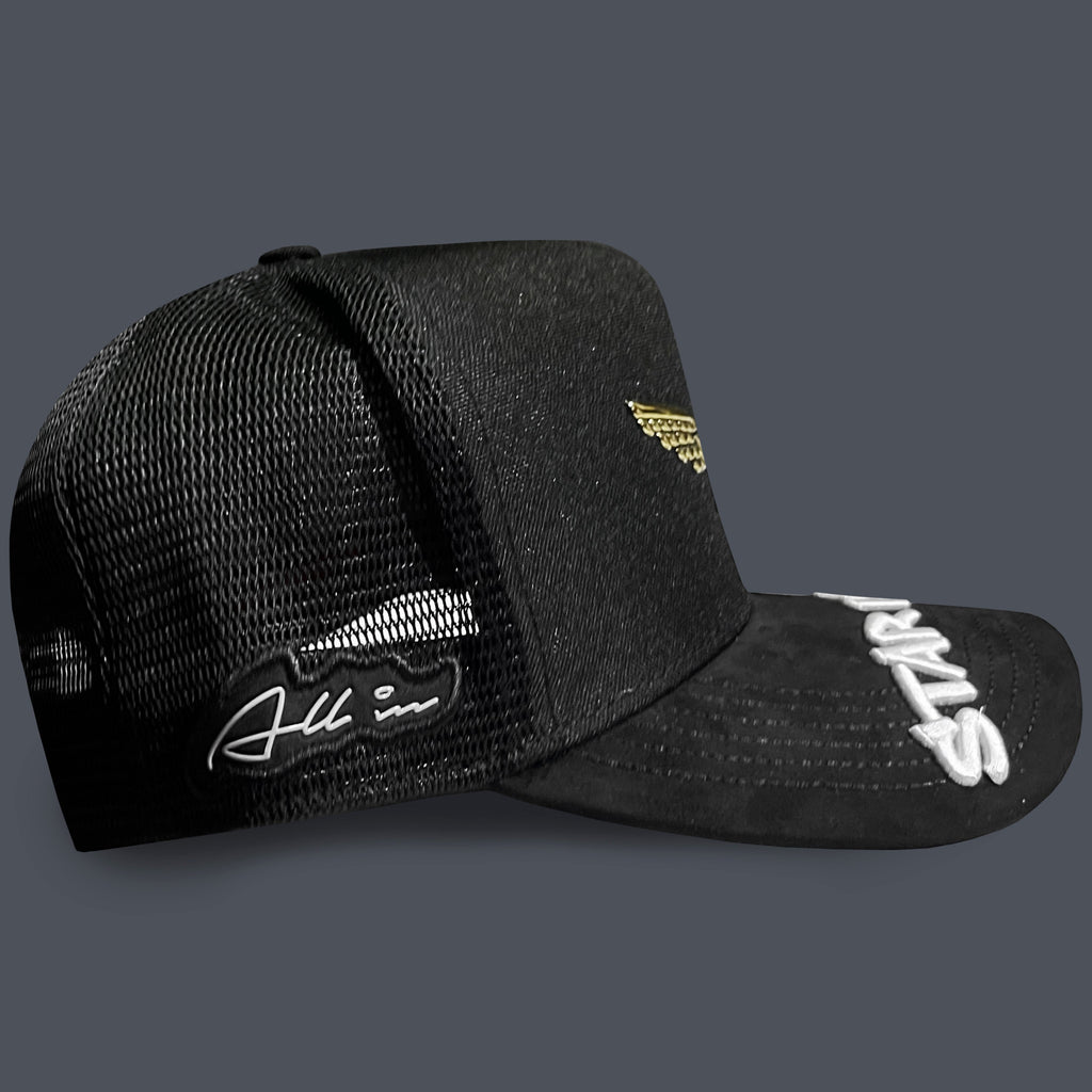 GORRA ALL IN BRAND BLACK STAR WINGS GOLDEN TR