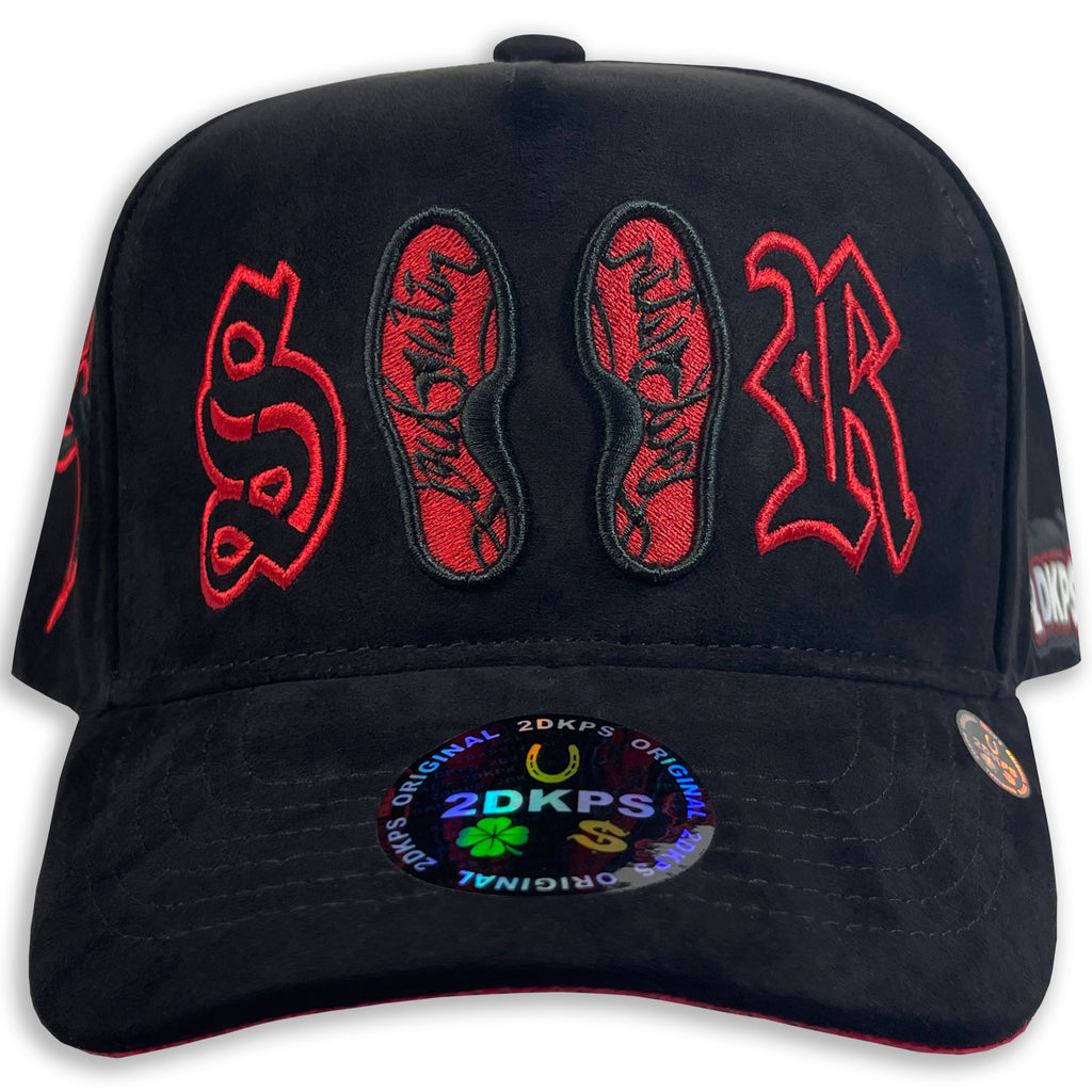 Gorra 2DKPS SUELITA ROJA GAMUZA