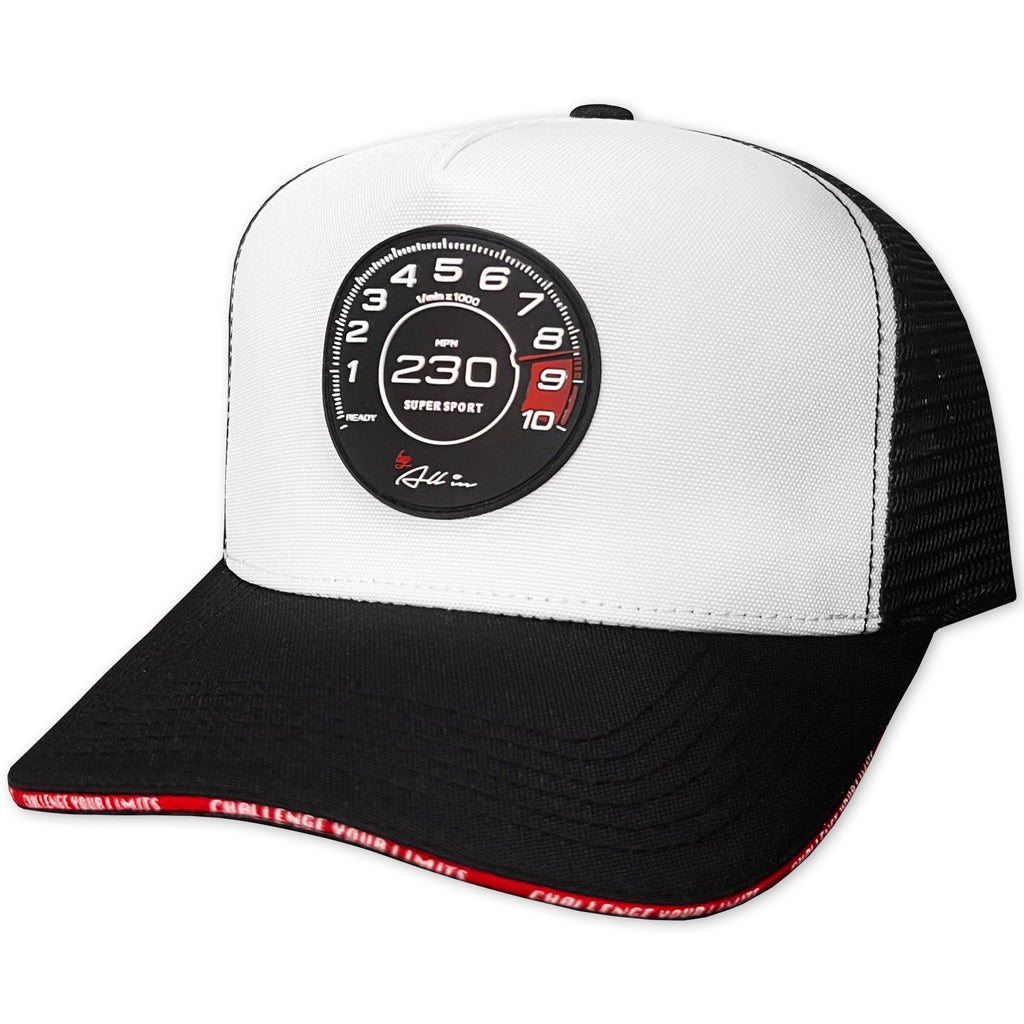 ALL IN BRAND SUPER SPORT B&W RED LINE TRUCKER