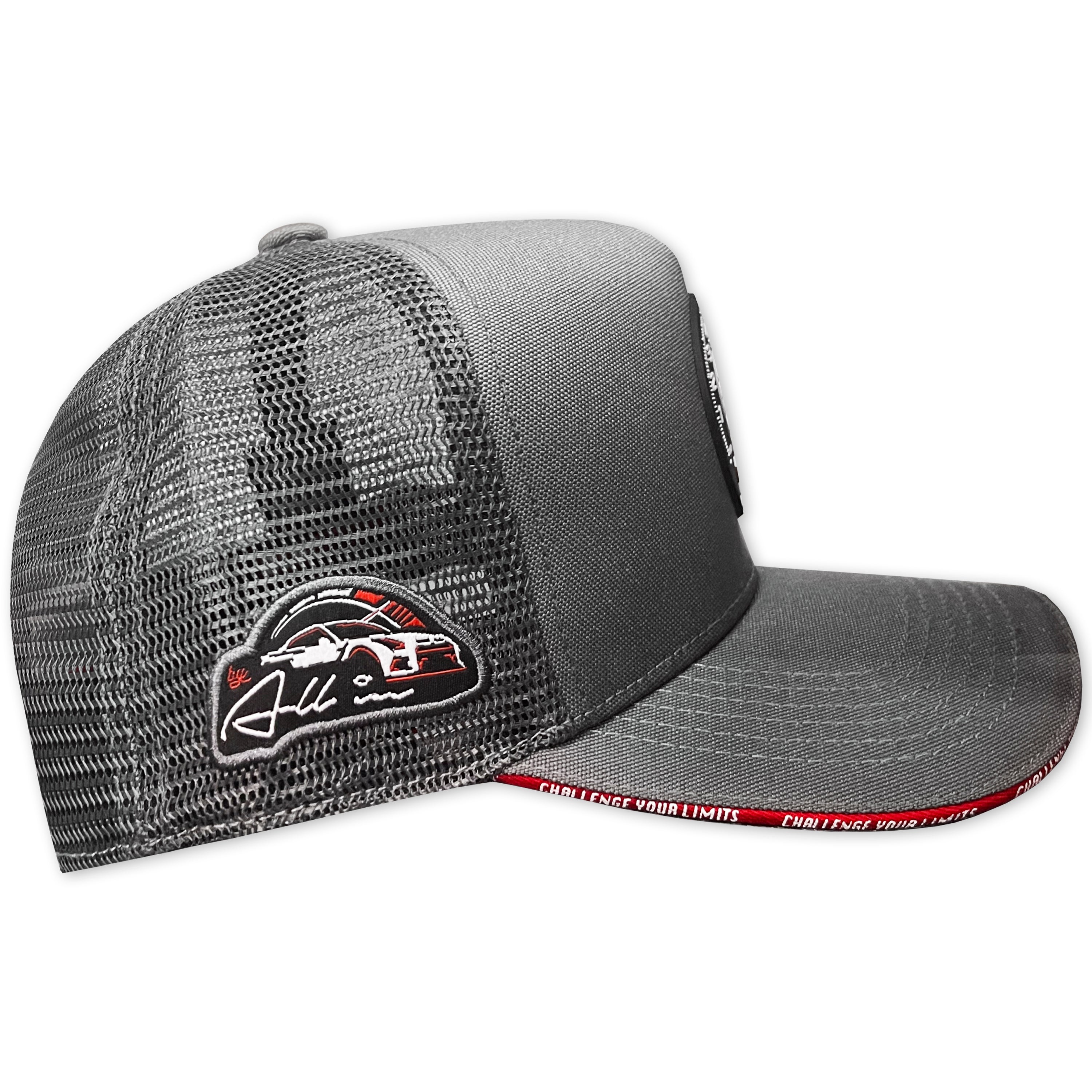 ALL IN BRAND SUPER SPORT GRAY RED LINE TRUCKER