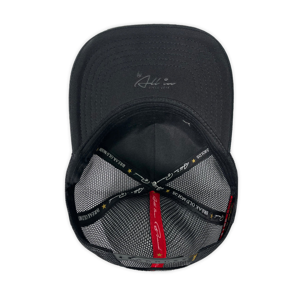 GORRA ALL IN BRAND UPPERCUT NEGRA TRUCKER