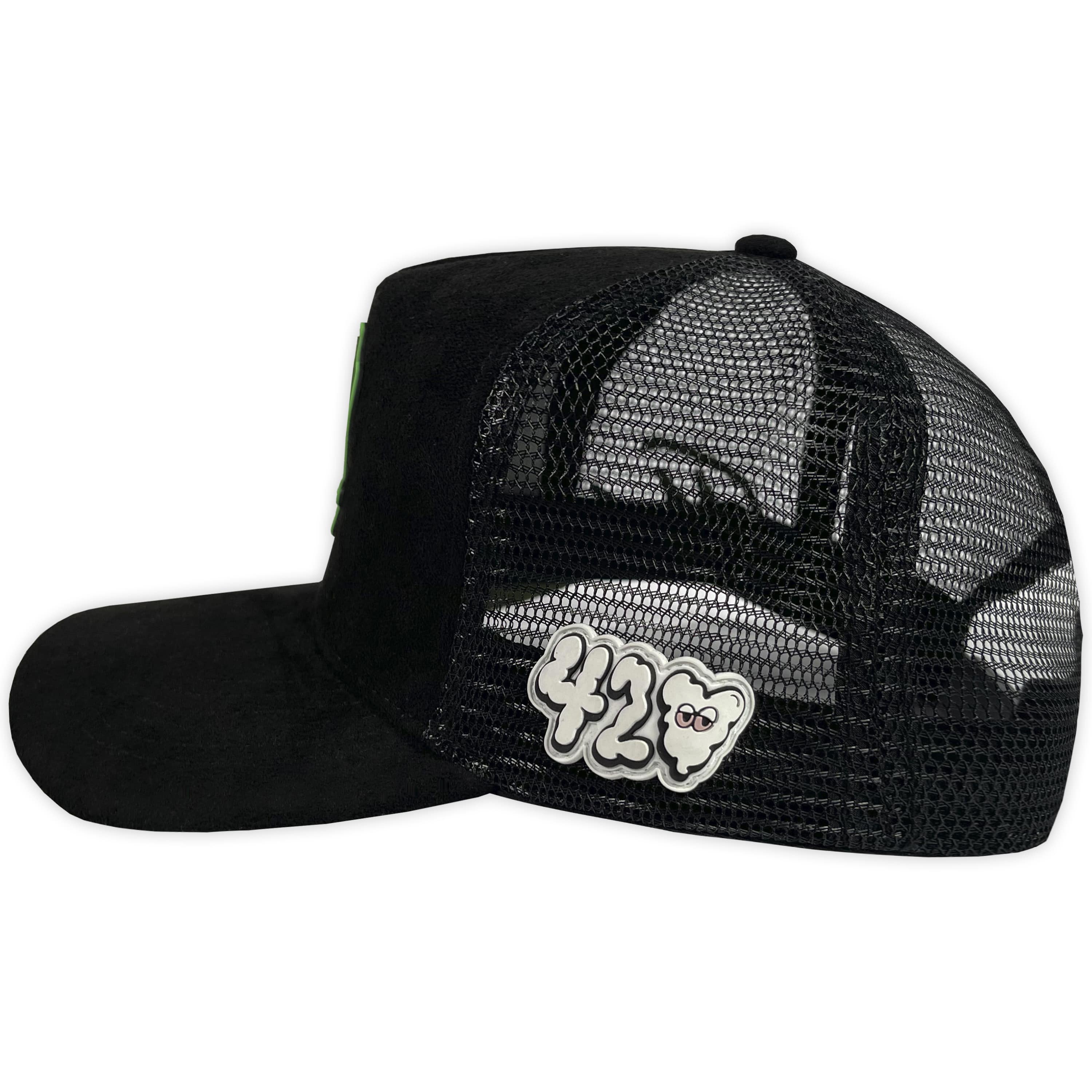 Gorra CM HATS X 420 EN LAS NUBES GAMUZA MALLA BLACK