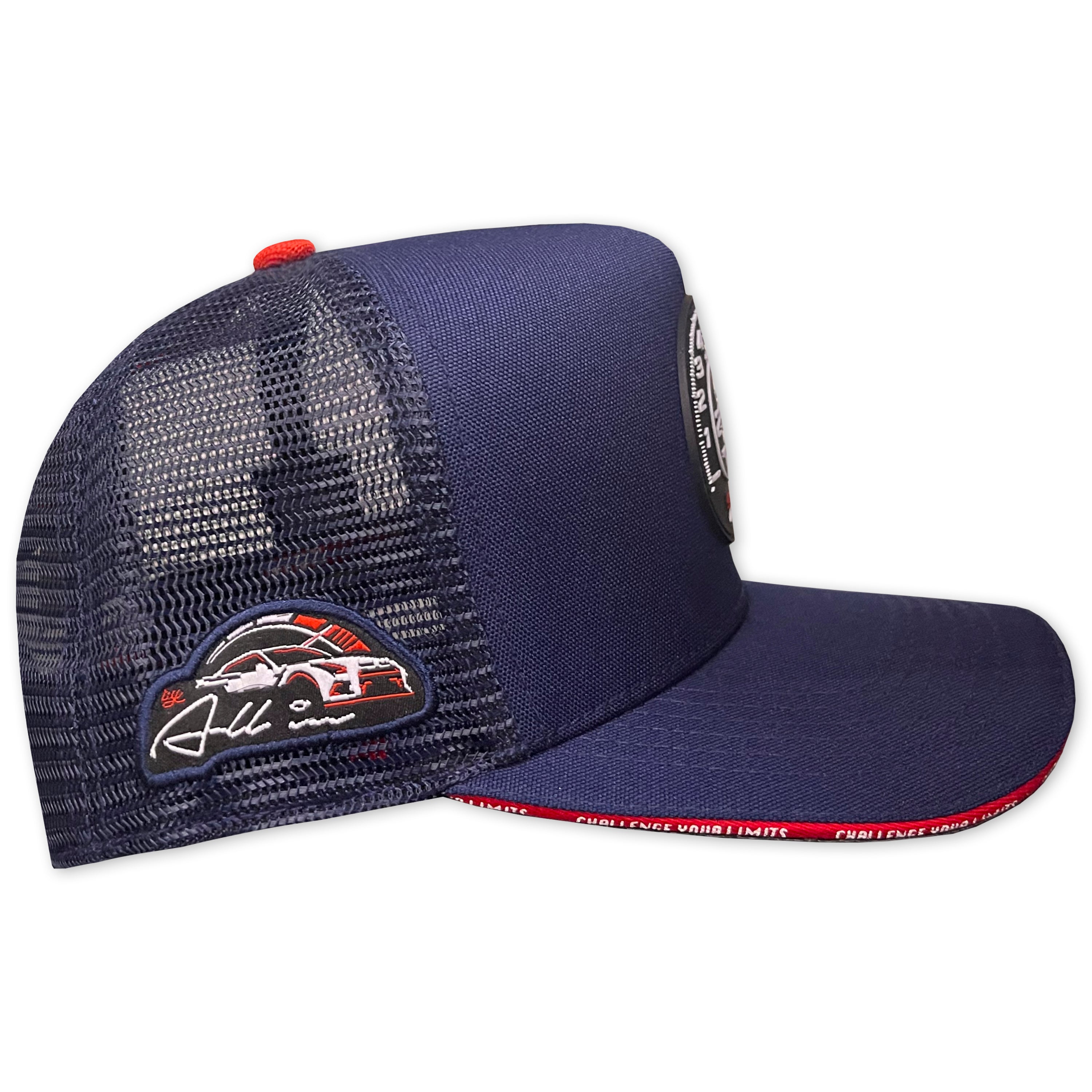 ALL IN BRAND SUPER SPORT BLUE RED LINE TRUCKER