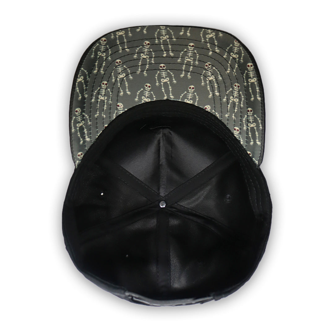 GORRA CULICHI CAPS DEAD SKULL BLACK PLACA SOLIDA