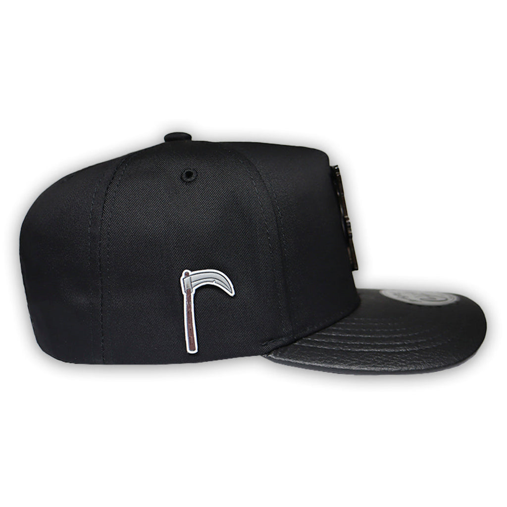 GORRA CULICHI CAPS DEAD SKULL BLACK PLACA SOLIDA