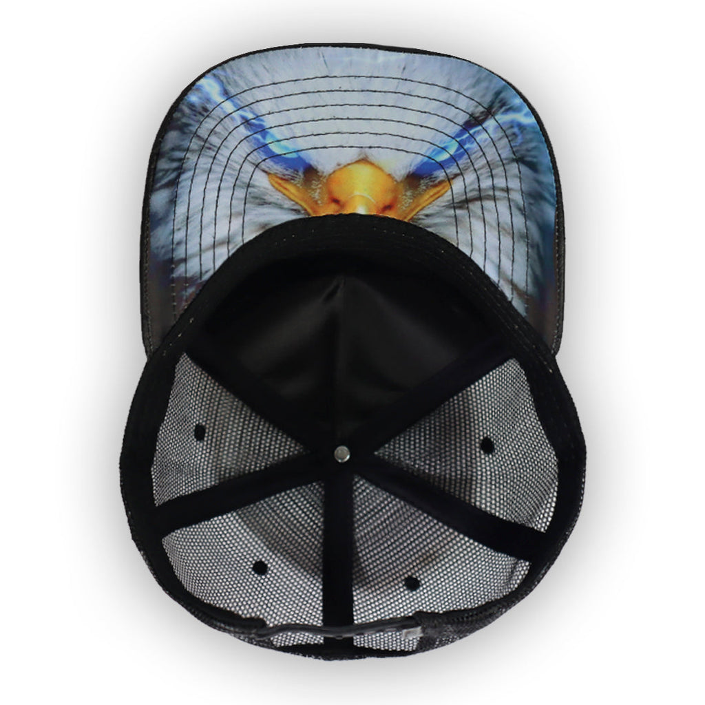 GORRA CULICHI CAPS EL HALCON BLACK TRUCKER GOMA