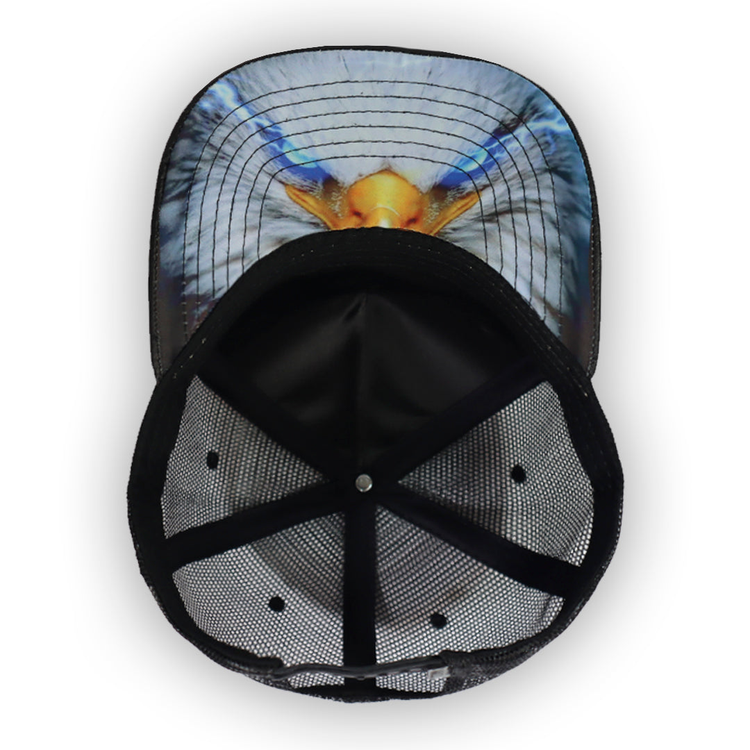 GORRA CULICHI CAPS EL HALCON BLACK TRUCKER GOMA