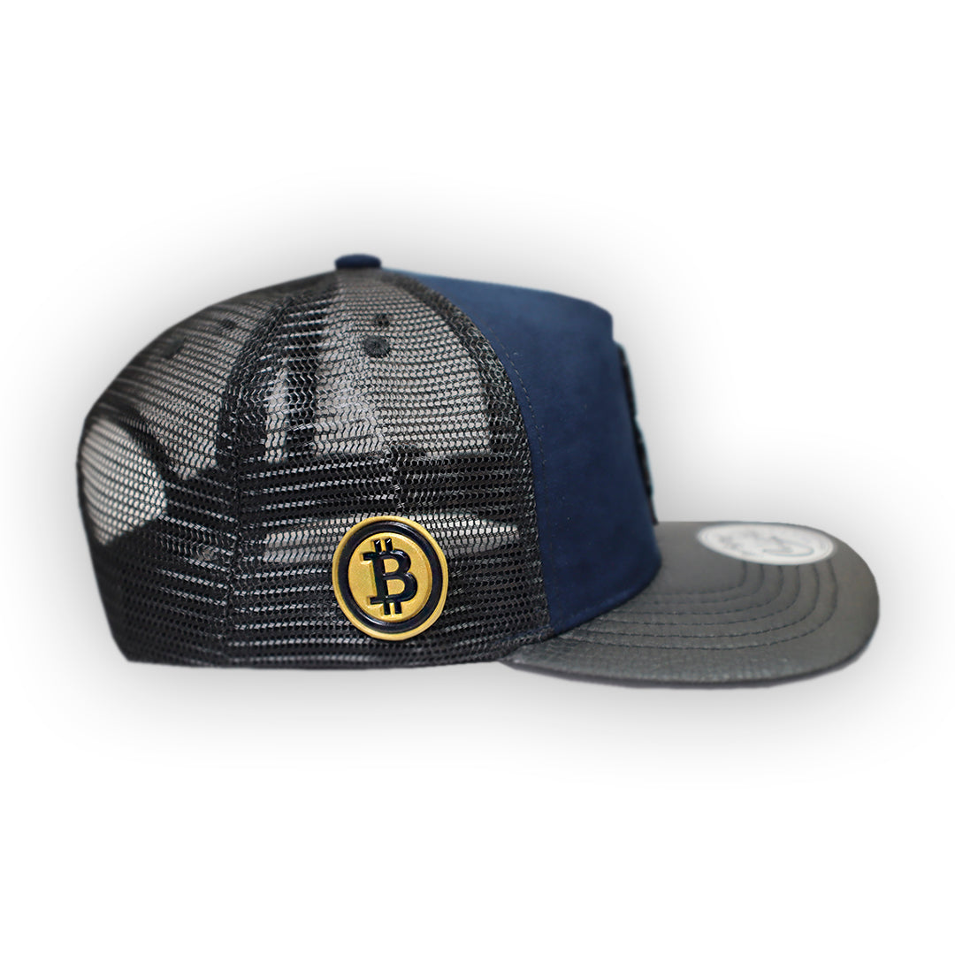 GORRA CULICHI CAPS DUCK COIN BLUE TRUCKER